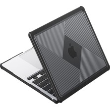 Digital Computer Home MacBook Air 13 INÇ(2024)/(2022) Için Dux Ducıs Lcgh Serisigeometrik Çizgiler Düşmeyi Önleyici Kılıf Tpu+Pc Laptop Kapağı-Siyah (Yurt Dışından)