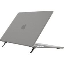 Digital Computer Home Benwıs Mp-Sms MacBook Pro 13 INÇ(2019)/(2020)A1706, A1708, A1989, A2159, A2251, A2289, A2338 Kickstand Sert Kılıf-Şeffaf Siyah (Yurt Dışından)