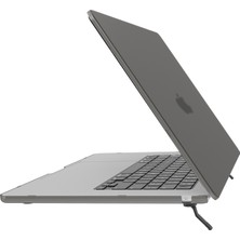 Digital Computer Home Benwıs Mp-Sms MacBook Pro 13 INÇ(2019)/(2020)A1706, A1708, A1989, A2159, A2251, A2289, A2338 Kickstand Sert Kılıf-Şeffaf Siyah (Yurt Dışından)