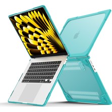 Digital Computer Home Macbook Air 15 INÇ(2023)M2 A2941/(2024)A3114 M3 Stand Tasarımı Dizüstü Bilgisayar Çizilmez Sert Pc Kapağı-Bebek Mavisi Için Laptop Çantası (Yurt Dışından)