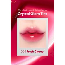 Yapışkanlık Hissi Vermeyen Yoğun Işıltılı Tint CLIO Crystal Glam Tint (05 Fresh Cherry)