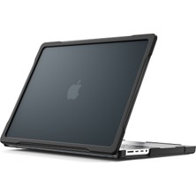 Digital Computer Home MacBook Pro 16 INÇ(2021)A2485/(2023)A2780/A2991(M1/M2/M3)PC + Tpu Laptop Kapak Anti-Drop Darbeye Dayanıklı Kılıf-Şeffaf Siyah (Yurt Dışından)