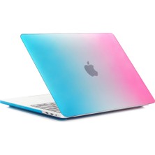 Digital Computer Home MacBook Pro 13 INÇ(2016)A1706/A1708/A1989/A2159/A2251/A2289/A2338-PEACH Kırmızı/mavi Için Iki Parçalı Degrade Renkli Pc Kapağı (Yurt Dışından)