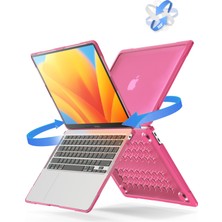 Digital Computer Home MacBook Air 13 INÇ(2018)A1932 /(2020)A2337 M1 A2179 Darbeye Dayanıklı Pc + Tpu Kapak Anti-Drop Laptop Kılıfı-Gül (Yurt Dışından)