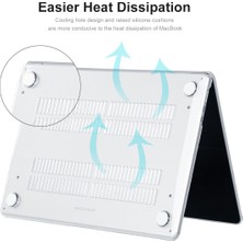 Digital Computer Home Macbook Air 15 INÇ(2023)M2 A2941/(2024)A3114 M3 Anti-Scratch Dizüstü Sert Pc Kasa-Şeffaf Için Darbeye Dayanıklı Kılıf (Yurt Dışından)