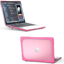 Digital Computer Home MacBook Pro 13 INÇ(2020)A2251/A2289/A2338(M1/M2)-ROSE Için Stand Tasarımlı Iki Parçalı Plastik+Tpu Koruyucu Kılıf Kabuk (Yurt Dışından)