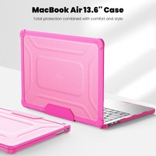 Digital Computer Home MacBook Air 13 Inç (2022) M2 A2681 Laptop Kılıfı Pc + Tpu Kickstand Isı Dağılımı Kapağı-Gül (Yurt Dışından)