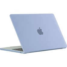 Digital Computer Home Macbook Air 15 INÇ(2023)M2 A2941/(2024)A3114 M3 Laptop Kılıfı Çizilmez Sert Pc Mat Dizüstü Kapak-Gri Mavi (Yurt Dışından)