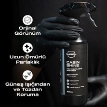 Nasiol Cabinshine Trim ve Plastik Korucuyu/Yenileyici-500ml-Plastik Yüzey,Torpido Parlatıcı Bakımı