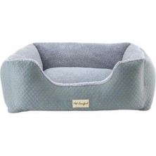 Pet Comfort Echo  Köpek Yatağı Gri/Gri Peluş M 80x65cm