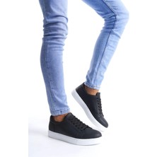 Aradım Taradım SLW165 Elite Cilt Erkek Günlük Sneaker Ayakkabı Bt Siyah