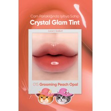 Yapışkanlık Hissi Vermeyen Yoğun Işıltılı Tint CLIO Crystal Glam Tint (15 Grooming Peach Opal)