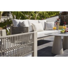Erinöz Toscana Bahçe Balkon Oturma Grubu 3+1+1+Seramik Sehpa