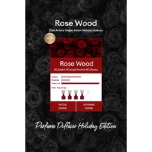 Holiday Serisi Parfüm Difüzörü KUNDAL Perfume Diffuser Holiday Edition 200ml 2Adet (Rose Wood)