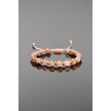 Safnaturel Süper Seven (Kuvars ) Doğal Taş Makrome Bileklik