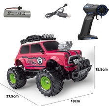 NillyToys Uzaktan Kumandalı Full Fonksiyon 1:18 Şarjlı 2.4g Sevimli Off-Road Mini Araba