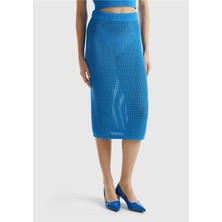 United Colors Of Benetton Kadın Mavi Etek Model Kodu: 124P101TD001D