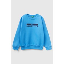 United Colors Of Benetton Erkek Çocuk Mavi Sweatshırt Model Kodu: 223A3EB5C10EJ