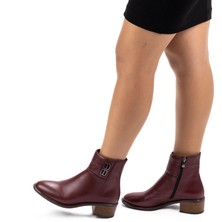 Twoegoist Kadın Deri Tokalı Alçak Topuklu Günlük Bot