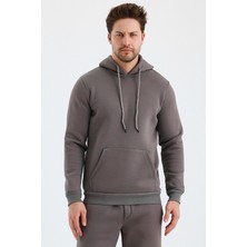 Monox Erkek Kapşonlu 3 Iplik Sweatshirt