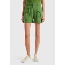 United Colors Of Benetton Kadın Haki Şort Model Kodu: 124P41T0D901K