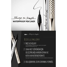 Suya Dayanıklı, İnce Uçlu Eyeliner CLIO Sharp So Simple Waterproof Pen Liner (02 Brown)