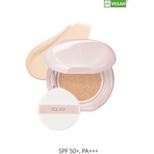 Blur Efekti Veren Vegan Cushion CLIO Veganwear Pure Blurring Cushion+Refill SPF50+ PA+++ (3 Linen)