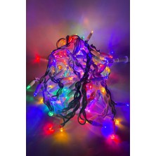 10 Metre Rgb Ip LED Yılbaşı Süsü IP65 Dış Mekan Eklenebilir Beyaz Kablolu Dekoratif LED Işık