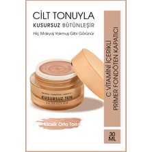 Herbaderm Kusursuz Ten (No Makeup Makeup) C Vitaminli Kapatıcı Fondöten Primer 30 Ml