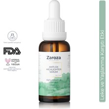 Zaroza Leke ve Yaşlanma Karşıtı Arbutin & Vitamin C Cilt Aydınlatıcı Serum 30 ml