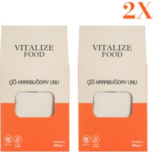 Vitalize Food Glutensiz Çiğ Karabuğday Unu 300 gr 2 Adet (600 Gr)