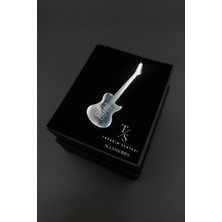 Tasarım Sentezi Broş Çelik Rozet Elektronik Gitar Muzik Rock Silver Yaka Kıyafet Takı Aksesuar Çanta Hediye