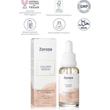 Zaroza Yaşlanma Karşıtı Collagen & Niacinamide & 24K Altın Yapraklı Serum 30 ml