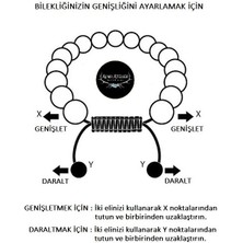 Alnis Atelier Gerçek Kaplan Gözü ve Hematit Doğal Taş Bileklik