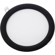 ZMR Panel Spot Siyah Kasa Beyaz Işık 6500K 15W