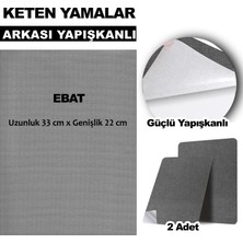 Fixall Adhesive Products Keten Kumaş Tamir Yamaları Arkası Yapışkanlı Fixall Marka 22 x 33 Cm. 2 Adet Renkseçenekli