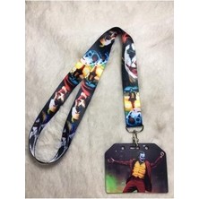 Siyah Joker Boyun Askısı ve Yan Kartlık