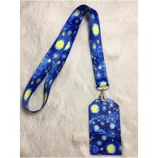 Van Gogh Boyun Askısı ve Mavi Dik Kartlık