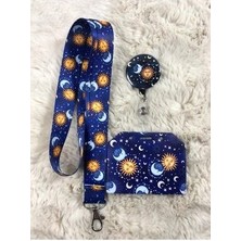 Ay Güneş Boyun Asksı Yoyo ve Kartlık Set