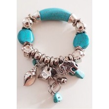 Turkuaz ,şans ,mutluluk,sağlık Bilekliği