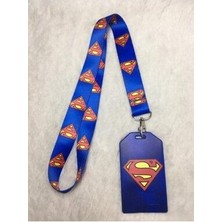 Süpermen Boyun Askısı ve Kartlık
