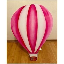 Okart Tasarım Uçan Balon Masaüstü Ayaklı Pano (Pembe - Beyaz)