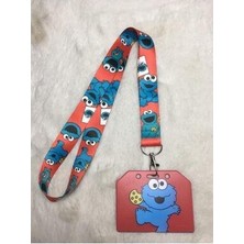 Kurabiye Canavarı Boyun Askısı ve Kartlık