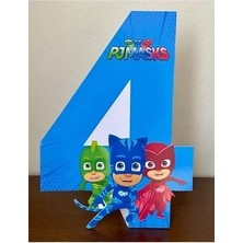 Okart Tasarım Pijamask (Pj Masks) 4 Masaüstü Ayaklı Pano