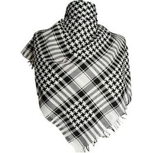 Kaftan Collection 100 x 100 cm Ekose Desenli Pamuklu Şal Kadınlar İçin Şık ve Nefes Alabilen