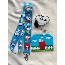 Snopy Askı , Yoyo ve Kartlık Set