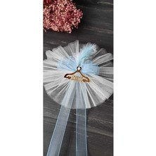 Hoby Shop Pleksi Damat Bohçası Yazısı Bohça Süsü Tüllü ( 1 Adet)