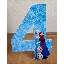 Okart Tasarım Elsa ve Anna 4 Masaüstü Ayaklı Pano