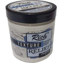 Rich Rölyef Pasta Texture Beyaz Relief Paste 350 gr Özel Özellikli Sanatsal Malzeme