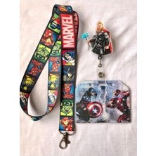 Thor Marvel Boyun Askısı Yoyo ve Yan Kartlık Set